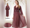Luxury 3-Piece Long Nighty Set.