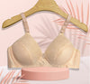 Elegant Nude Lace Padded Bra .
