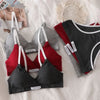 "2-Piece Cotton Bralette & High-Waist Panty Set.