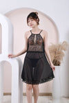 Bold Black Lace Babydoll.