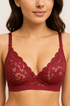Non-Padded Lace Bra.