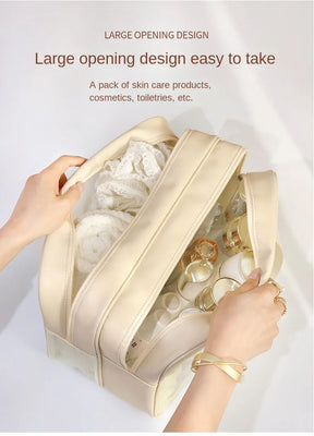 Transparent Waterproof Makeup and Cosmetic Storage Bag.