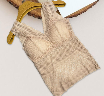 Undershirt with Wrap Chest and Bra Pads.