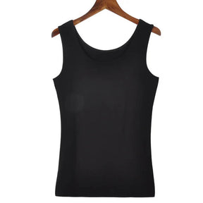 Women’s Modal Solid Vest – 2024 Summer Elastic Tank Top & Camisole Collection.