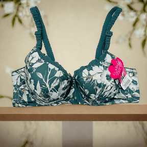 Hot Sale Padded Full Cup Women’s Bra  Stylish Floral  Prints |  Ultimate Comfort & Support |  Feel Confident Every Day!