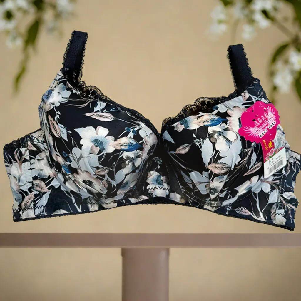 Hot Sale Padded Full Cup Women’s Bra  Stylish Floral  Prints |  Ultimate Comfort & Support |  Feel Confident Every Day!