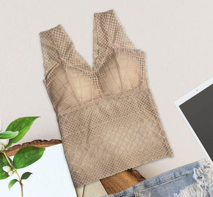 Undershirt with Wrap Chest and Bra Pads.