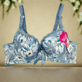 Hot Sale Padded Full Cup Women’s Bra  Stylish Floral  Prints |  Ultimate Comfort & Support |  Feel Confident Every Day!