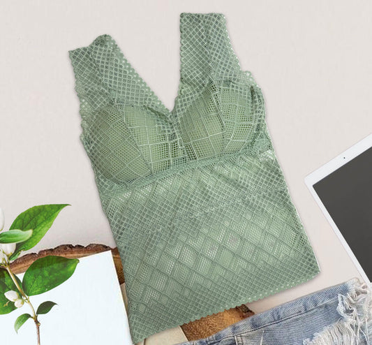 Undershirt with Wrap Chest and Bra Pads.