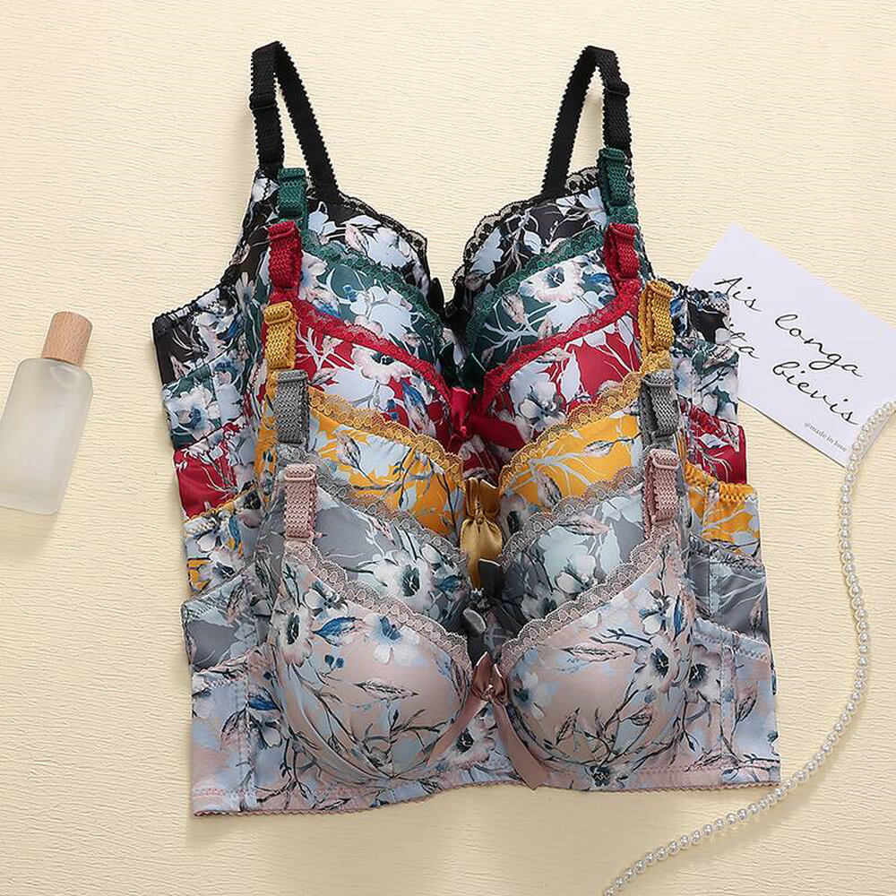 Hot Sale Padded Full Cup Women’s Bra  Stylish Floral  Prints |  Ultimate Comfort & Support |  Feel Confident Every Day!