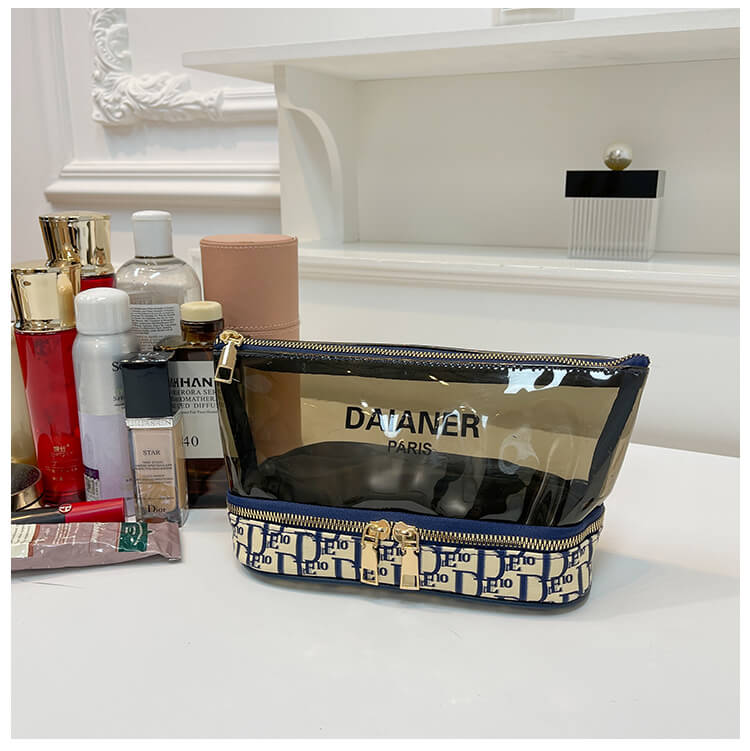 Stylish Transparent Makeup Organizer & Pouch – Keep Your Beauty Game Strong!