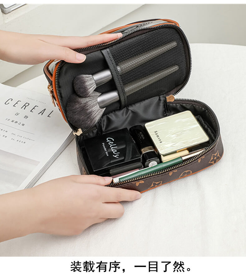 "Premium Transparent Makeup and Cosmetic Storage Bag - Waterproof & Stylish"