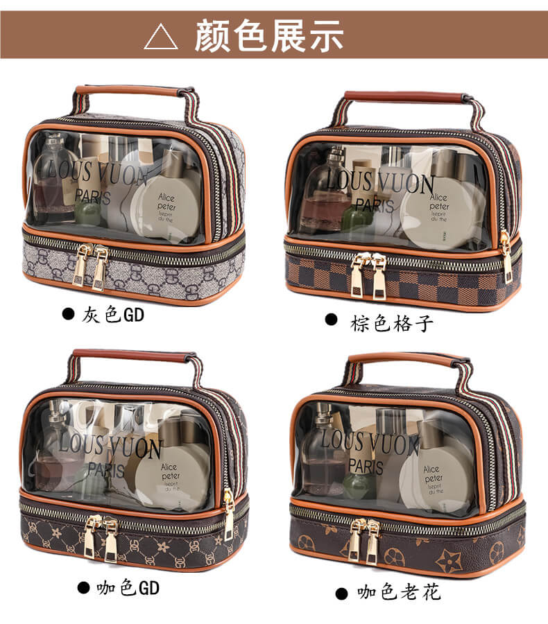 "Premium Transparent Makeup and Cosmetic Storage Bag - Waterproof & Stylish"