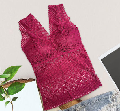Undershirt with Wrap Chest and Bra Pads.