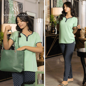 Ladies Cotton Pajama shirt Suit use for multipurpose