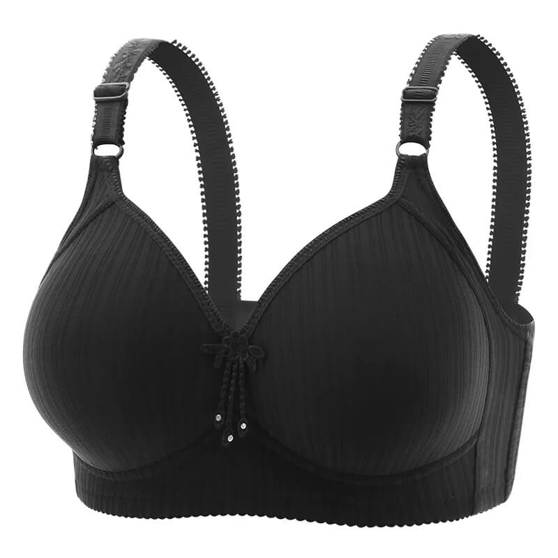 New Large Cup Cross-border No Steel Ring Bra for Mothers – Comfortable, Lightweight Support for Middle-Aged and Elderly Women.