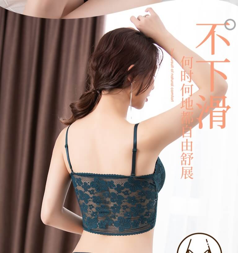 New Women Lace Bras Top Comfortable Bralette Solid Color Add Pad Lingerie Beauty Back Underwear Sexy Vest Female Wireless Bra.