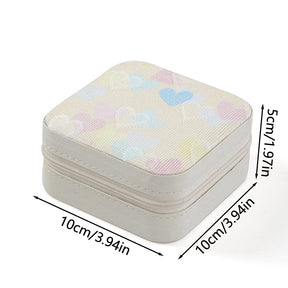 Mini Jewelry Storage Box Portable Family Travel Earrings Necklace Storage Box Female Ring Organizer.