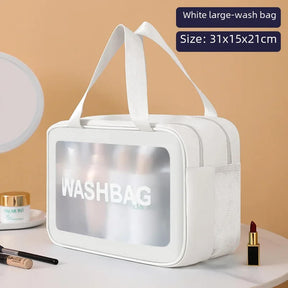 Transparent Waterproof Makeup and Cosmetic Storage Bag.