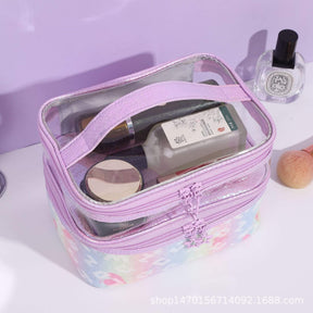 "Ultimate Transparent Waterproof Makeup & Cosmetic Storage Bag - Organize in Style!"