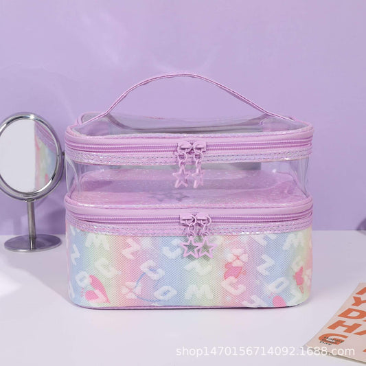 Transparent Waterproof Makeup Bag .