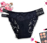 Women's Lace Rhinestone Thongs - Sexy Low Rise See-Through G-String Panties – Elegance Meets Comfort!