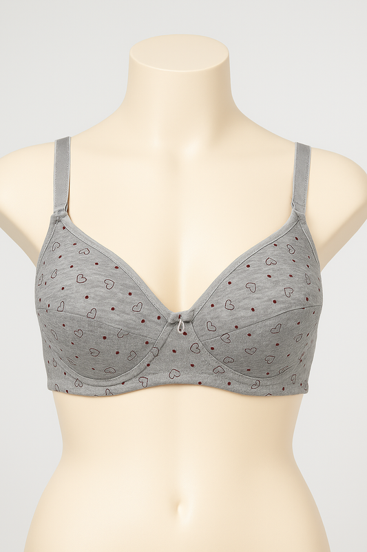 Comfort Fit Printed Cotton Bra.
