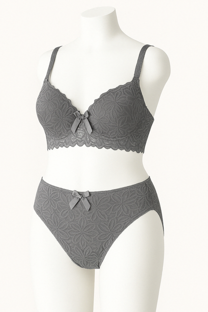 "Lace Bra & Panty Set.