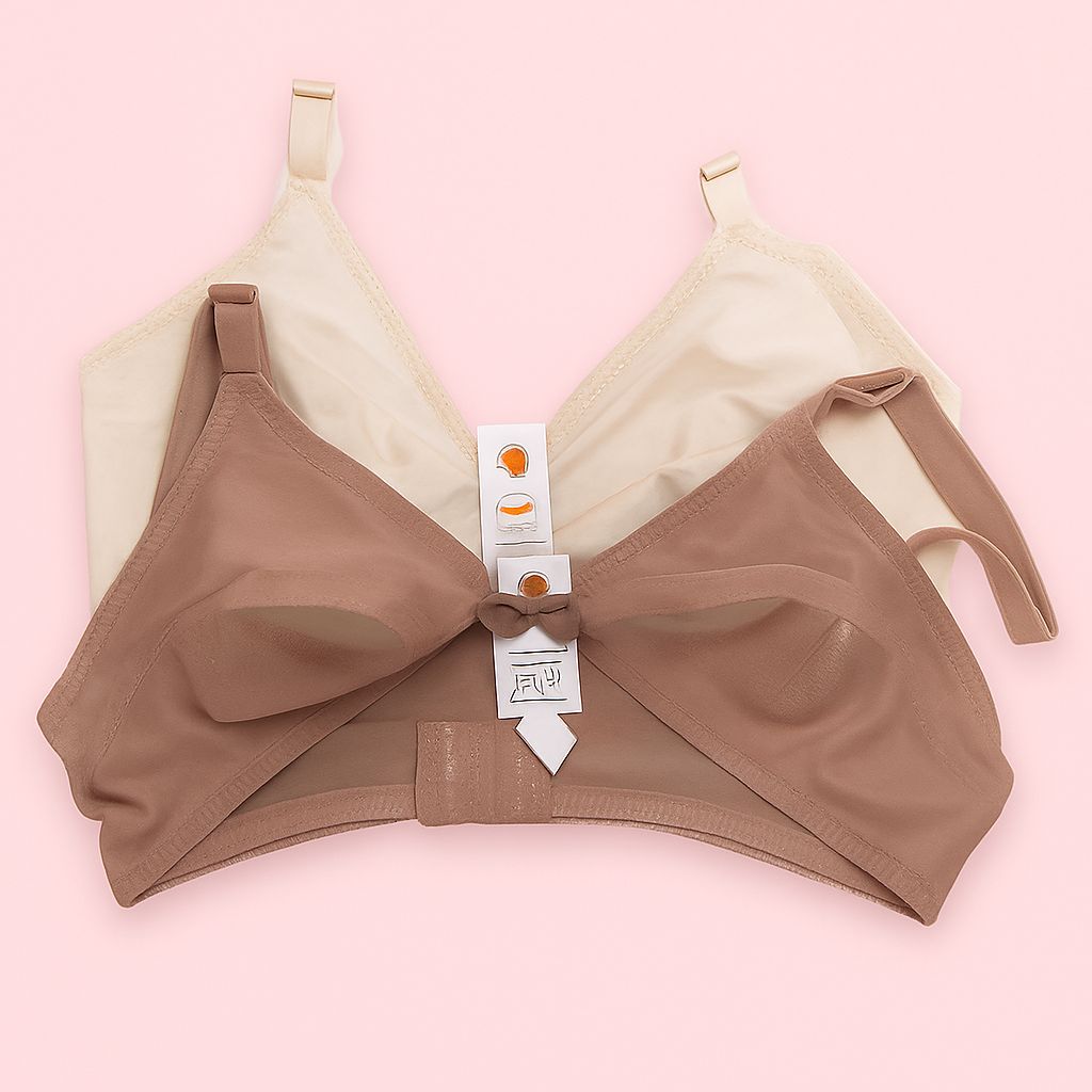Soft Net Non-Padded Bra.