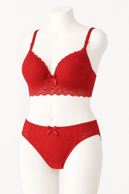 "Lace Bra & Panty Set.