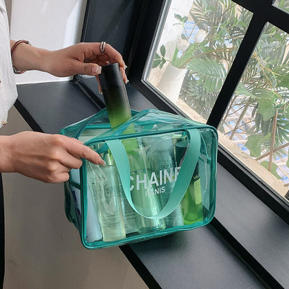 CHAİNE Transparent Makeup Travel Bag.
