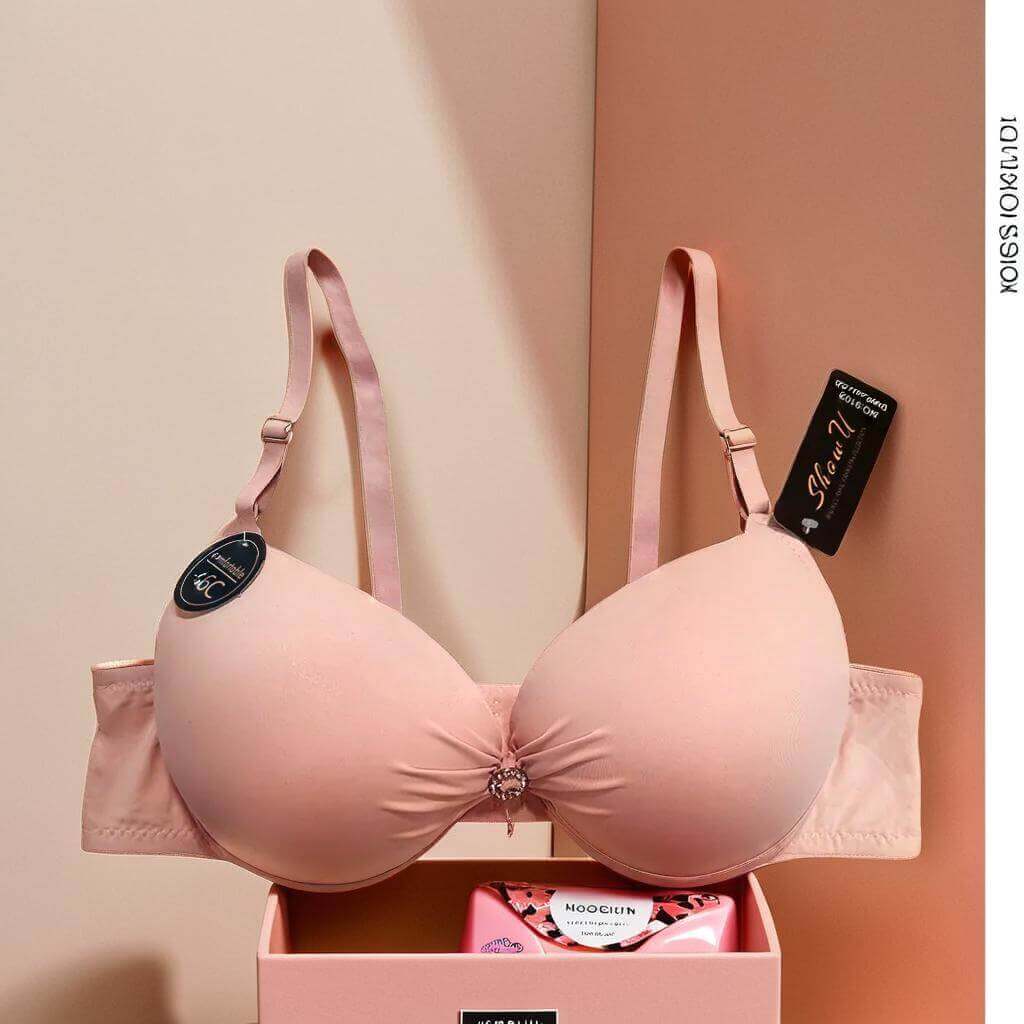 Crystal Push-Up Bra – Elegant Lift for Sizes 38 to 48