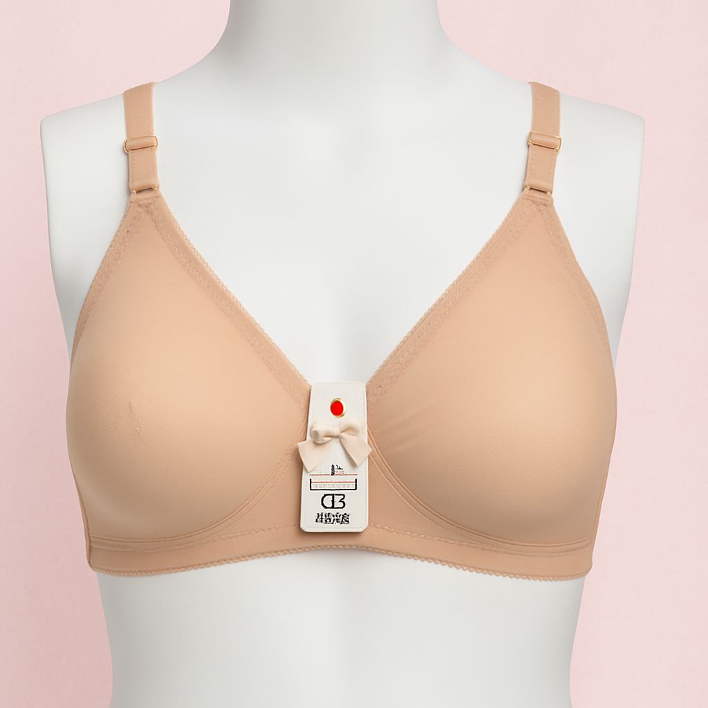 Soft Net Non-Padded Bra.
