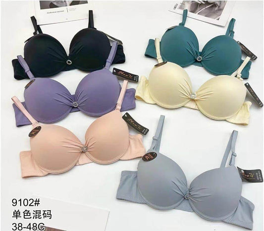 Crystal Push-Up Bra – Elegant Lift for Sizes 38 to 48