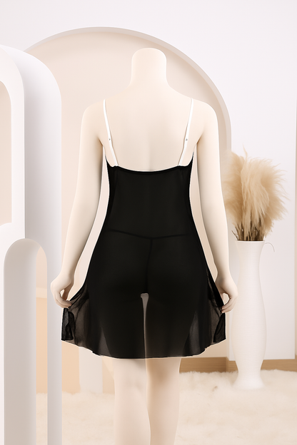 Elegant Lace Babydoll Nightwear.