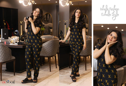 LV-Inspired Luxury Nightwear.