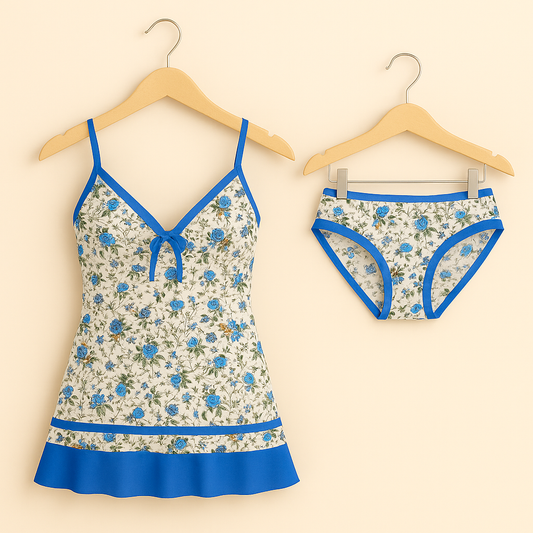 Floral Printed Nightwear Set.