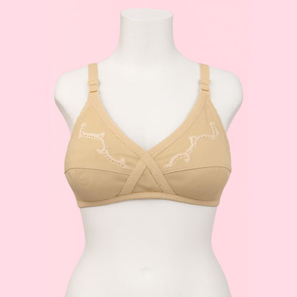 Cross-Over Soft Cotton Bra.