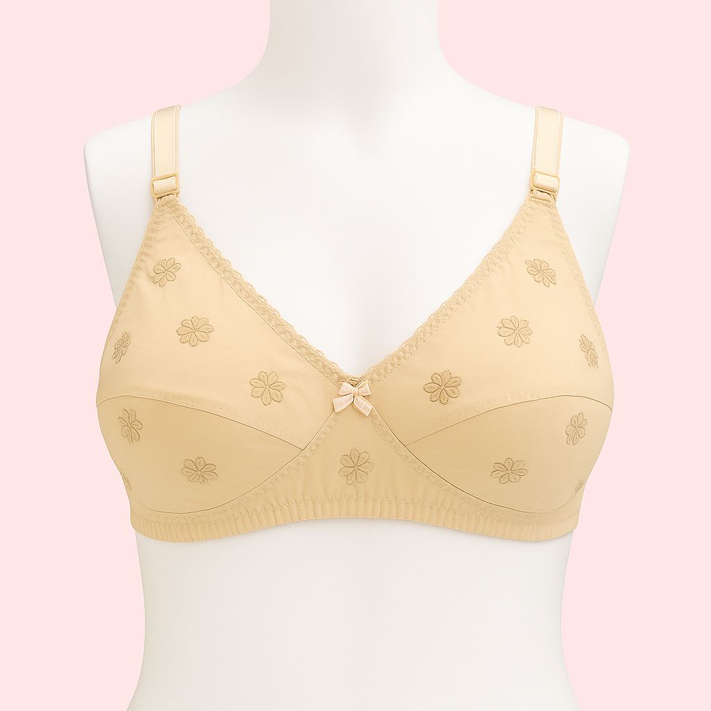 Soft Cotton Non-Padded Bra.
