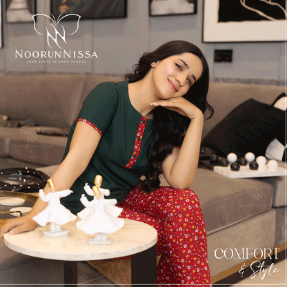 Elegant Cotton Night Suit for Women.