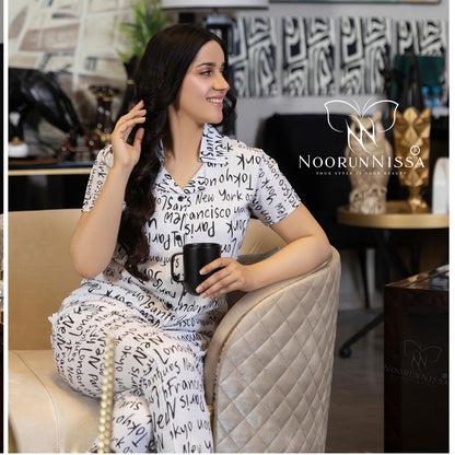 Trendy Printed Nightwear Suit for Women.