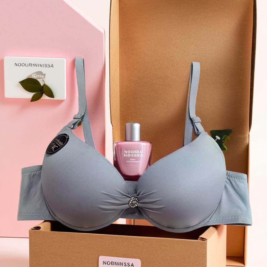 Crystal Push-Up Bra – Elegant Lift for Sizes 38 to 48