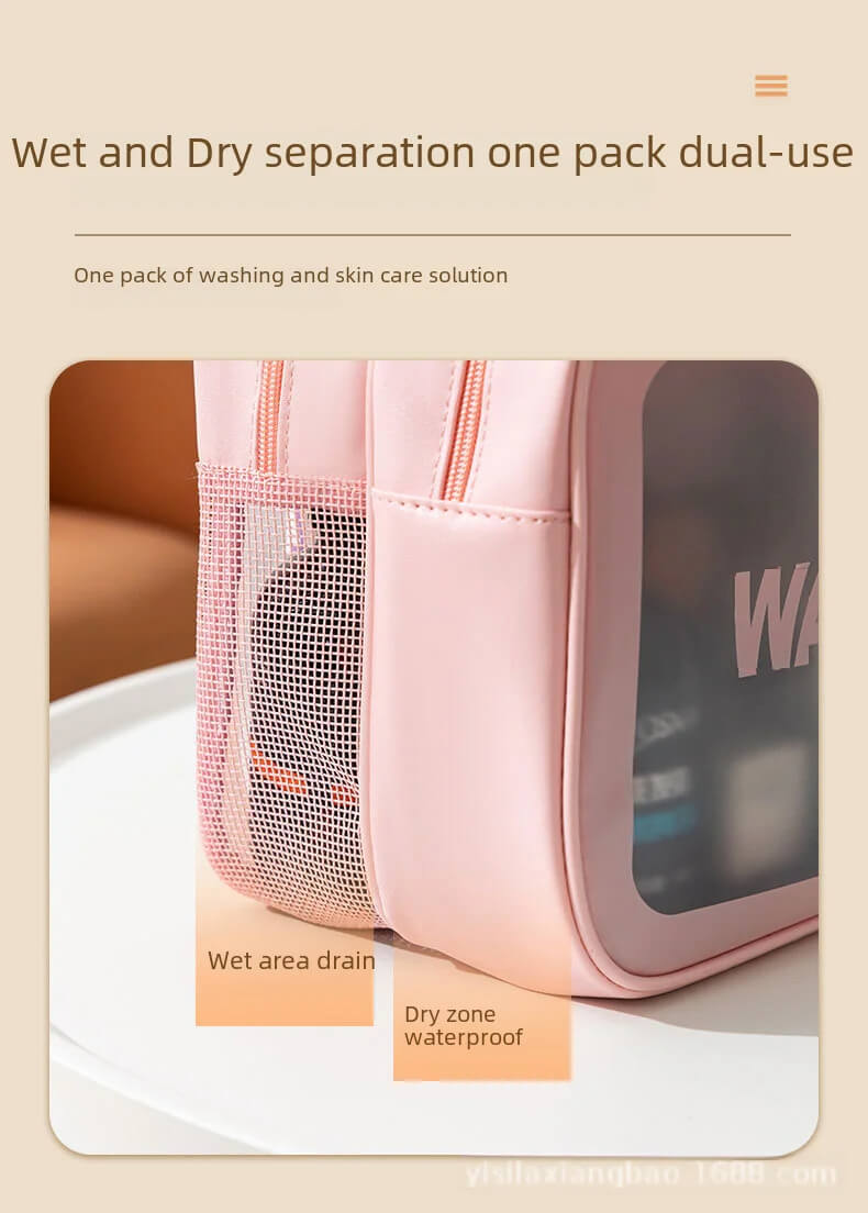 Transparent Waterproof Makeup Bag.