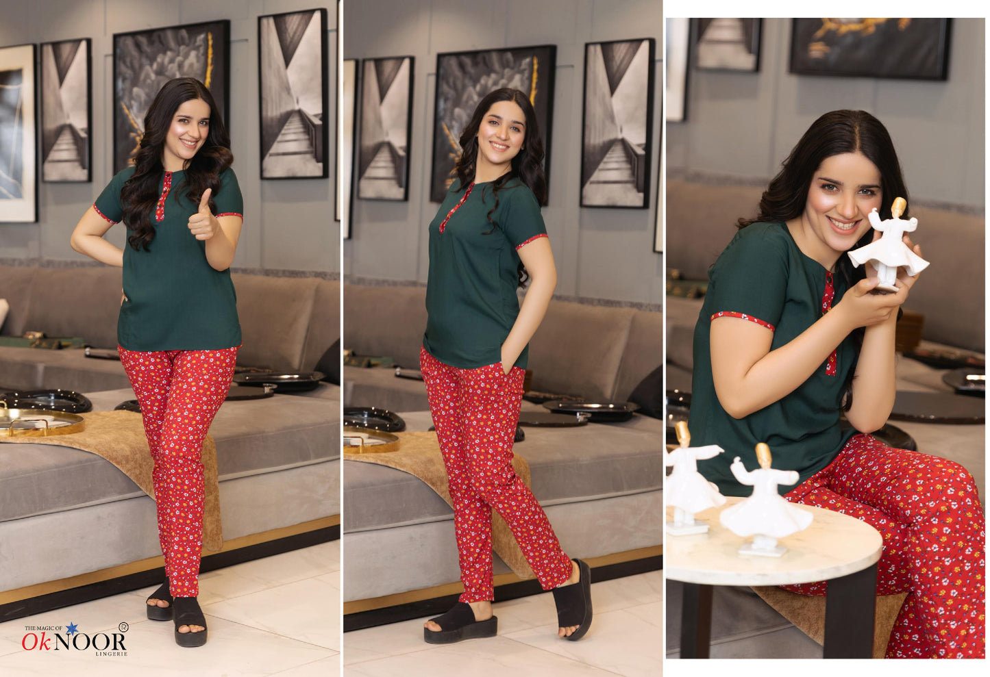 Elegant Cotton Night Suit for Women.