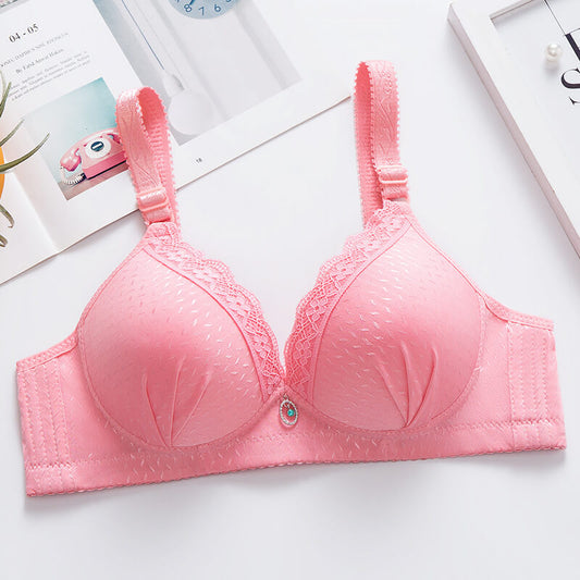 Elegant Pink Padded Push-Up Bra.