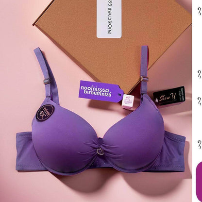 Crystal Push-Up Bra – Elegant Lift for Sizes 38 to 48