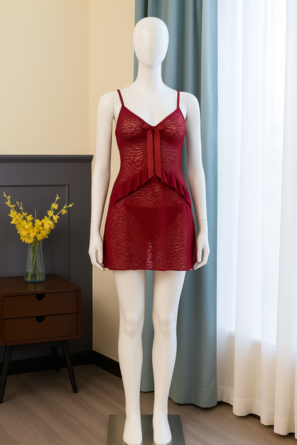 Romantic Lace Short Nighty.