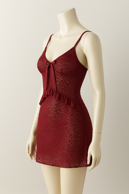 Romantic Lace Short Nighty.