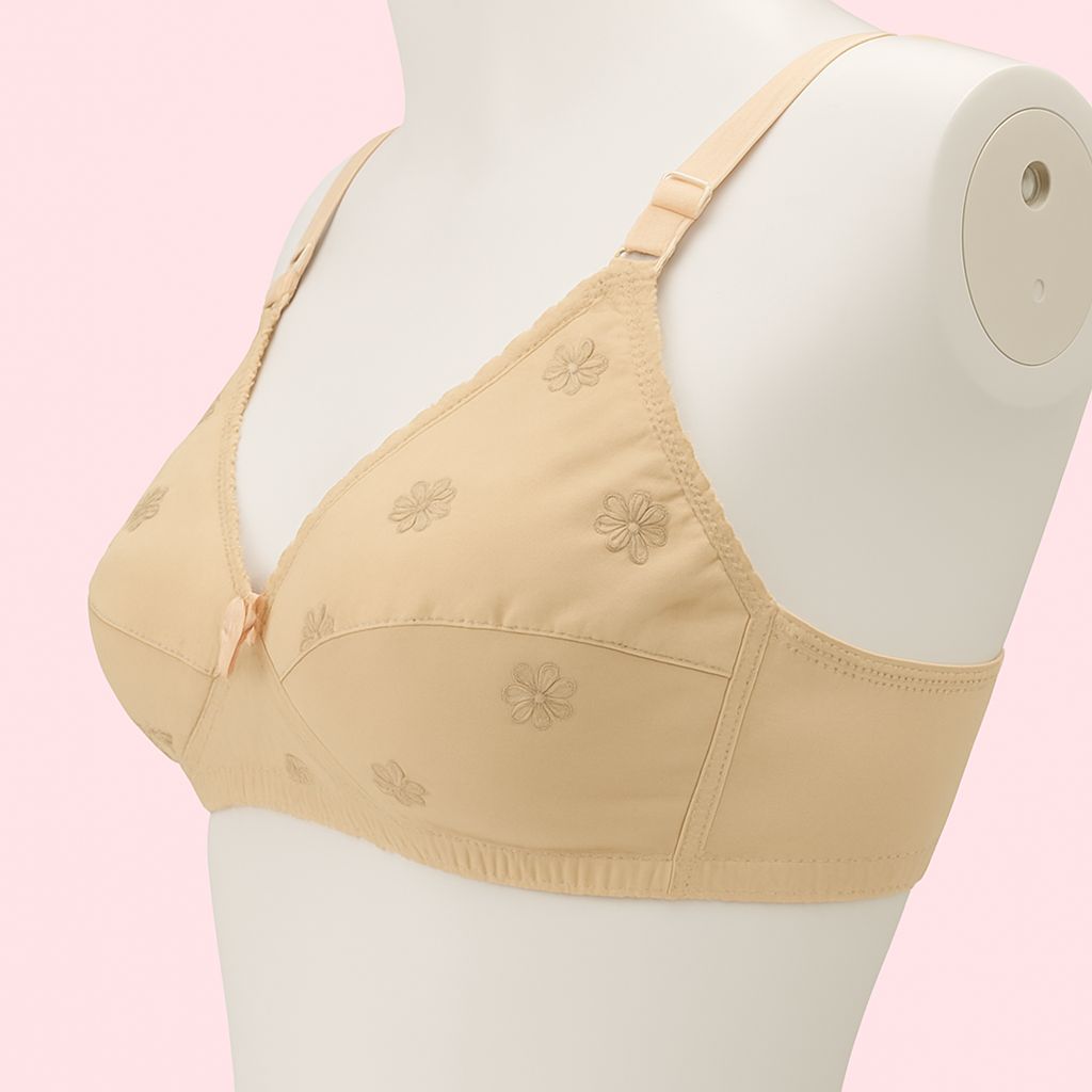 Soft Cotton Non-Padded Bra.