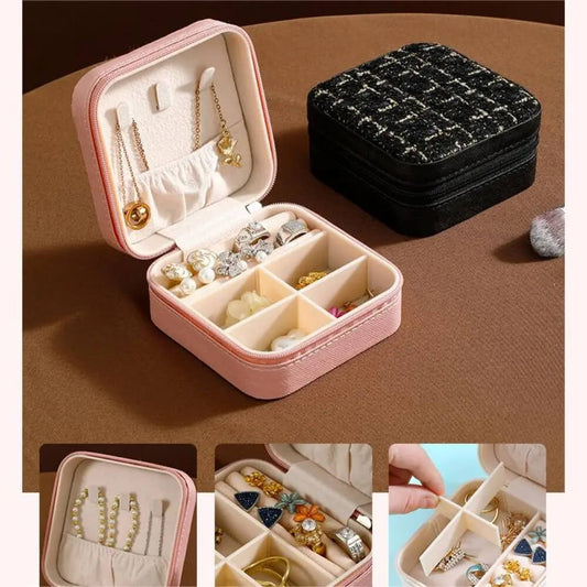 Portable Luxury Jewelry Storage Box.